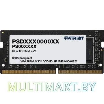 Оперативная память Patriot Signature Line 32GB DDR4 SODIMM (PSD432G32002S)